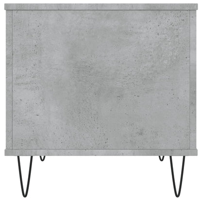 Salontafel 60X44,5X45 Cm Bewerkt Hout Betongrijs