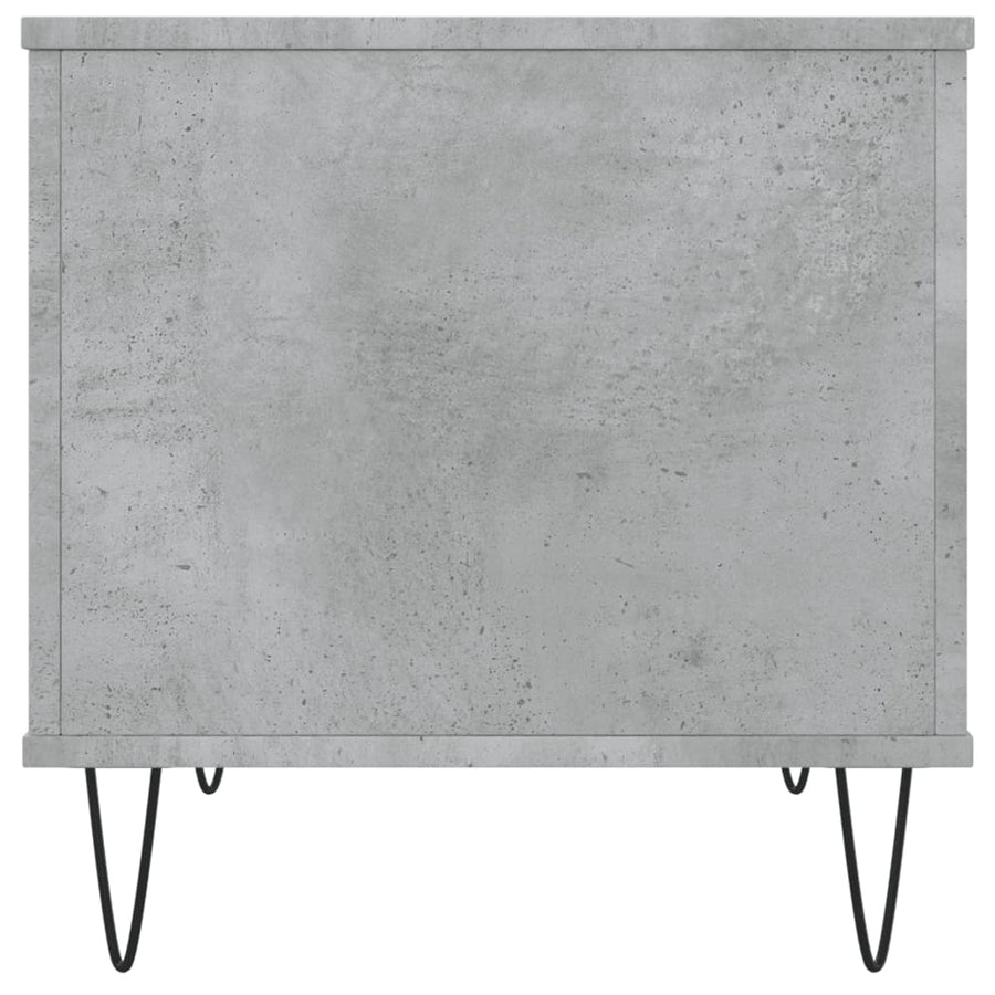 Salontafel 60X44,5X45 Cm Bewerkt Hout Betongrijs