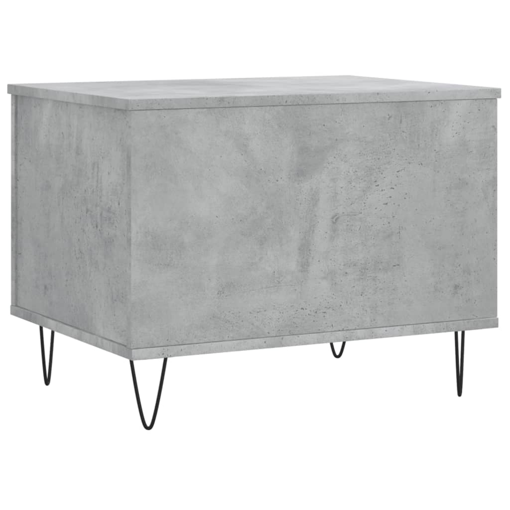 Salontafel 60X44,5X45 Cm Bewerkt Hout Betongrijs