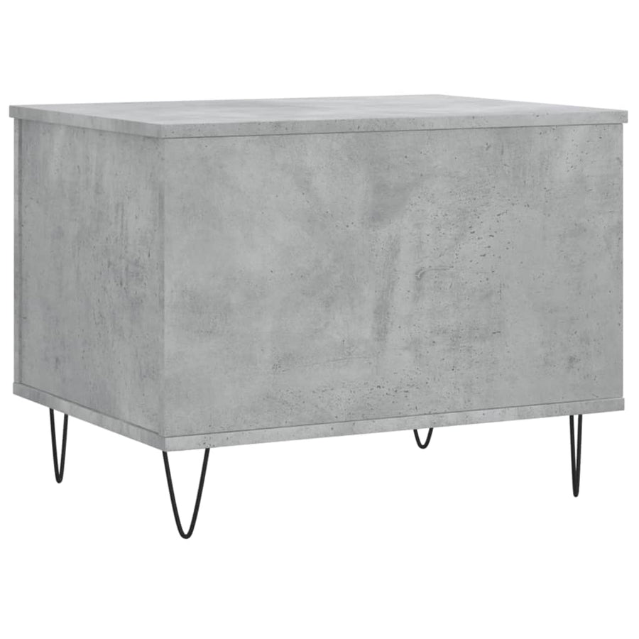 Salontafel 60X44,5X45 Cm Bewerkt Hout Betongrijs