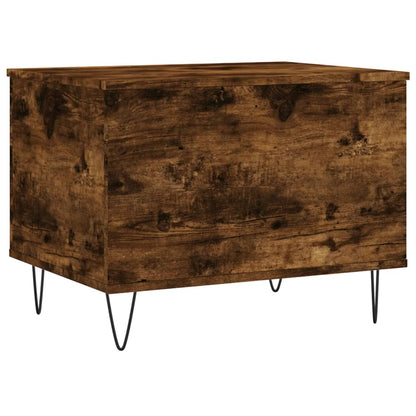 Salontafel 60X44,5X45 Cm Bewerkt Hout Kleurig Gerookt eiken