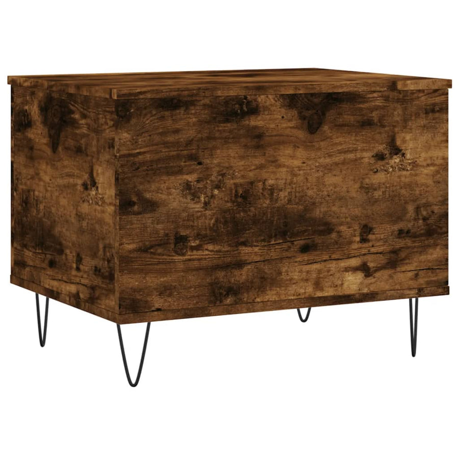 Salontafel 60X44,5X45 Cm Bewerkt Hout Kleurig Gerookt eiken