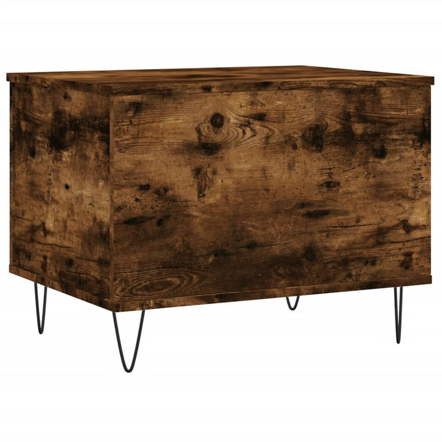 Salontafel 60X44,5X45 Cm Bewerkt Hout Kleurig Gerookt eiken