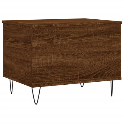 Salontafel 60X44,5X45 Cm Bewerkt Hout Bruin Eikenkleur Bruineiken
