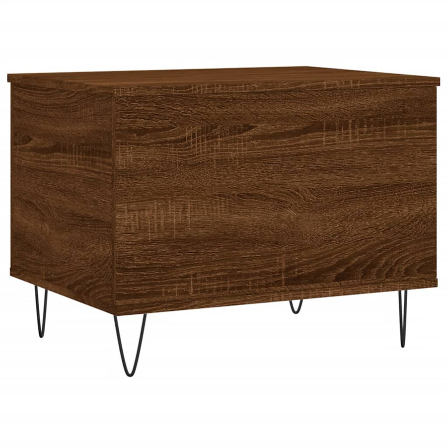 Salontafel 60X44,5X45 Cm Bewerkt Hout Bruin Eikenkleur Bruineiken