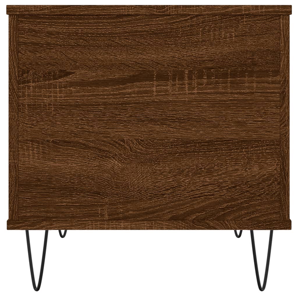 Salontafel 60X44,5X45 Cm Bewerkt Hout Bruin Eikenkleur Bruineiken