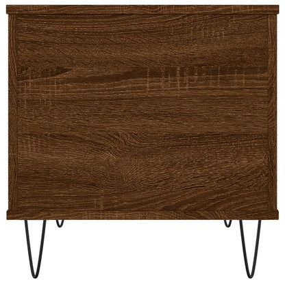 Salontafel 60X44,5X45 Cm Bewerkt Hout Bruin Eikenkleur Bruineiken