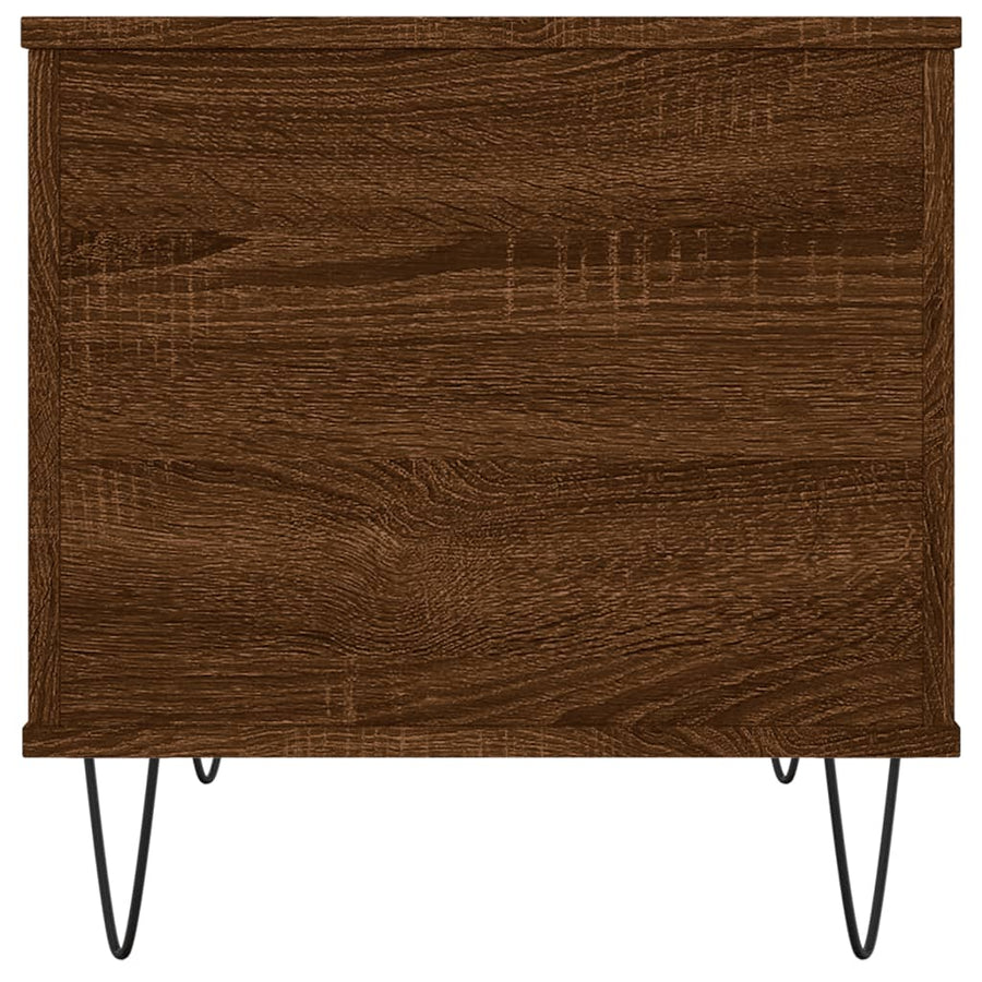 Salontafel 60X44,5X45 Cm Bewerkt Hout Bruin Eikenkleur Bruineiken