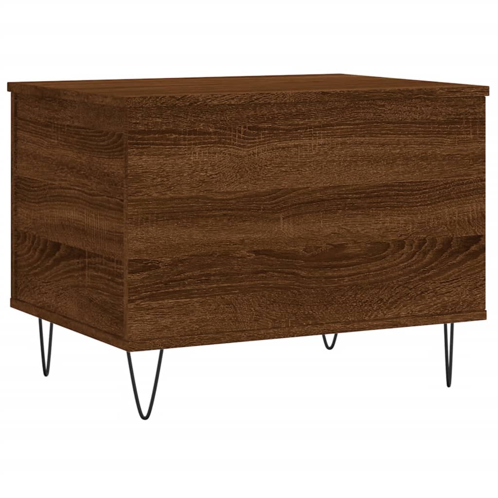 Salontafel 60X44,5X45 Cm Bewerkt Hout Bruin Eikenkleur Bruineiken