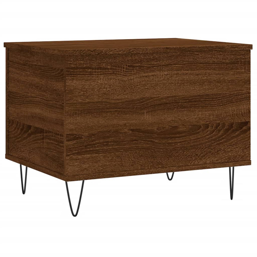Salontafel 60X44,5X45 Cm Bewerkt Hout Bruin Eikenkleur Bruineiken