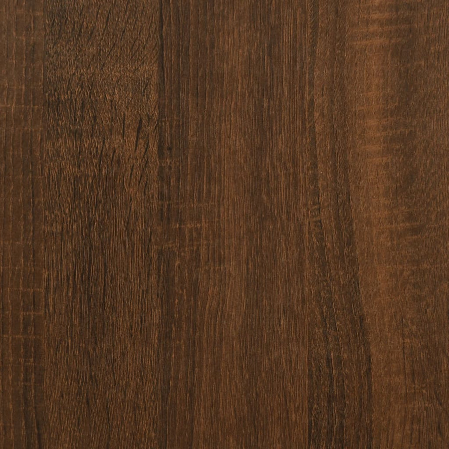 Salontafel 60X44,5X45 Cm Bewerkt Hout Bruin Eikenkleur Bruineiken