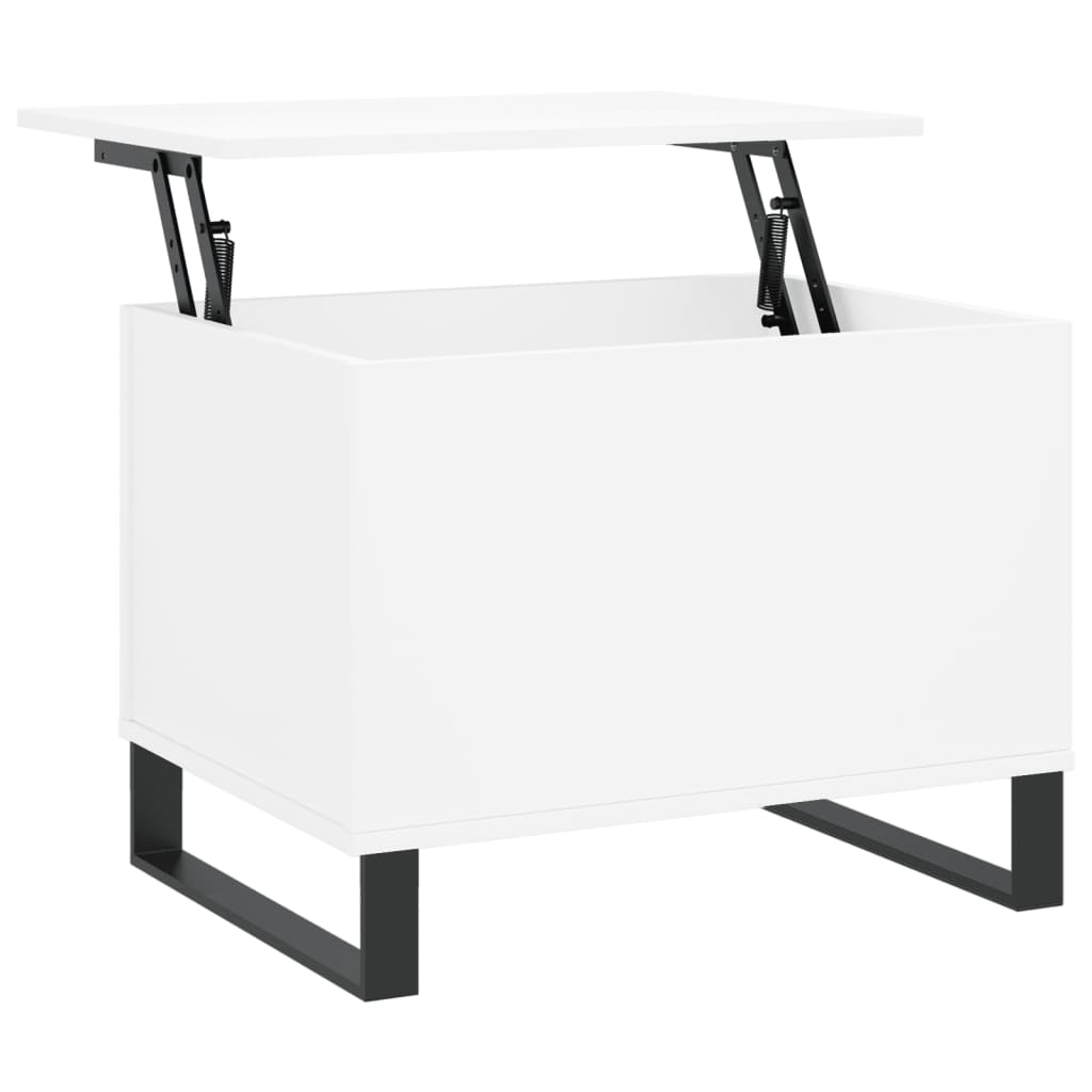 Salontafel 60X44,5X45 Cm Bewerkt Hout Wit
