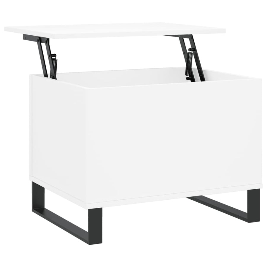 Salontafel 60X44,5X45 Cm Bewerkt Hout Wit