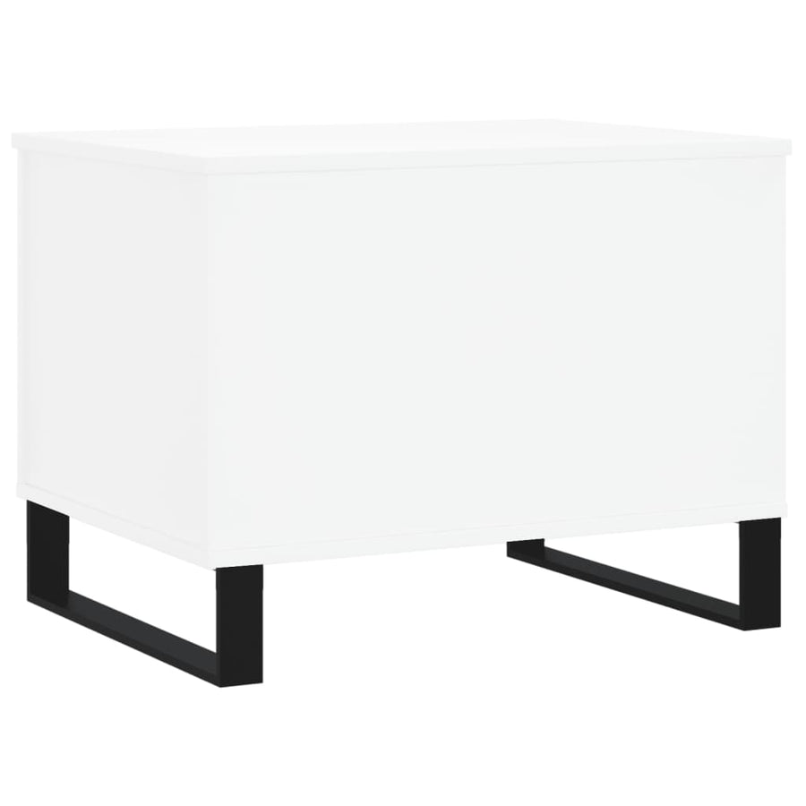 Salontafel 60X44,5X45 Cm Bewerkt Hout Wit