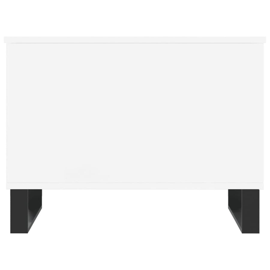 Salontafel 60X44,5X45 Cm Bewerkt Hout Wit