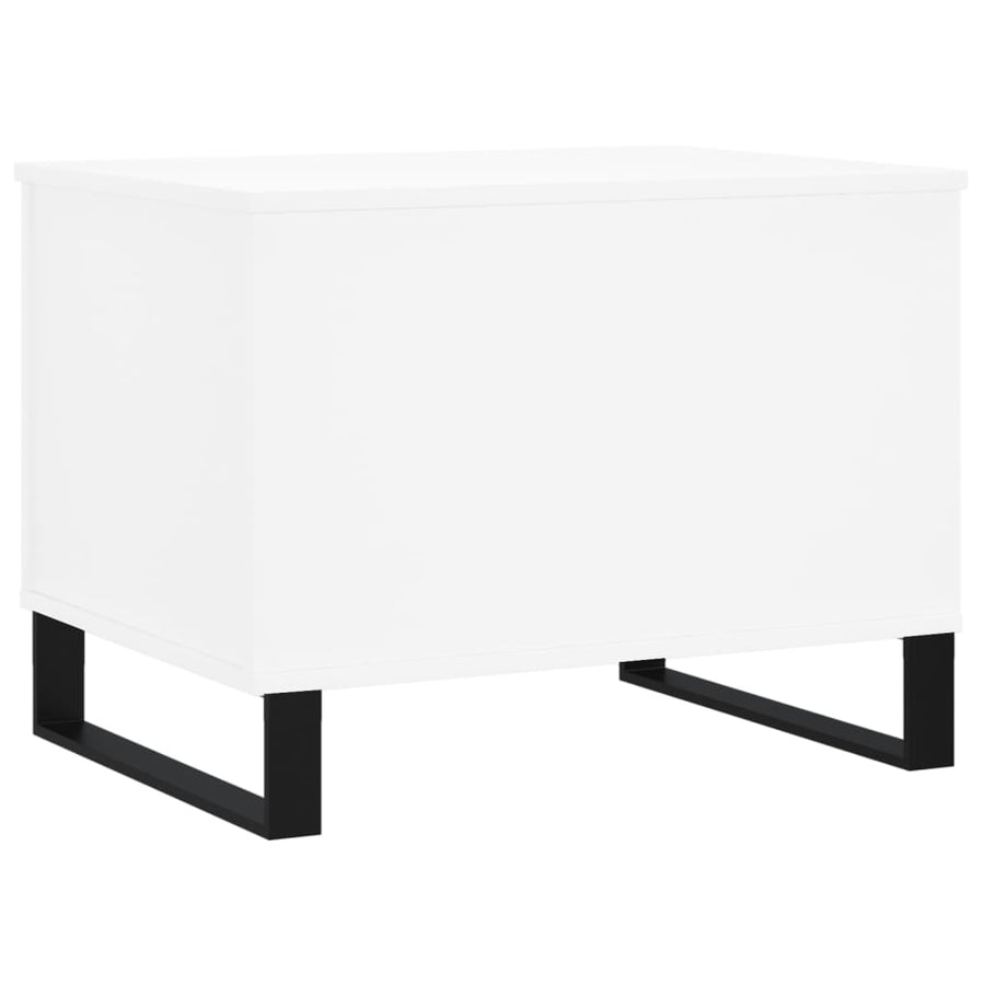 Salontafel 60X44,5X45 Cm Bewerkt Hout Wit
