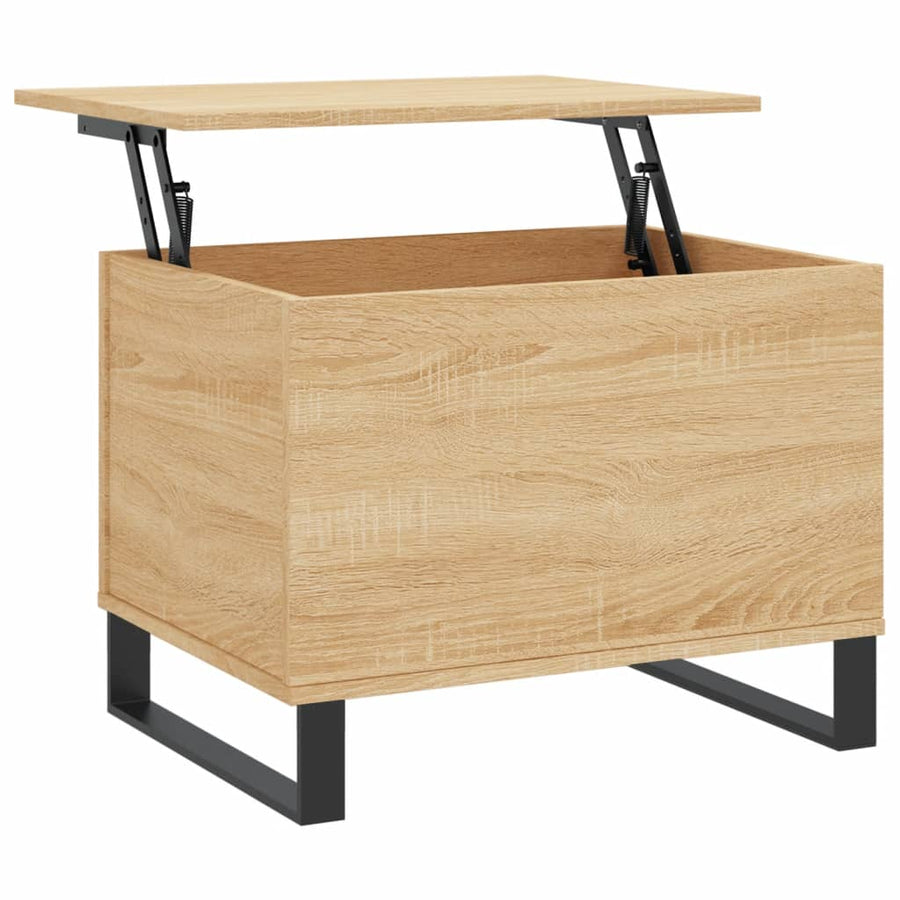 Salontafel 60X44,5X45 Cm Bewerkt Hout Kleurig Sonoma eiken