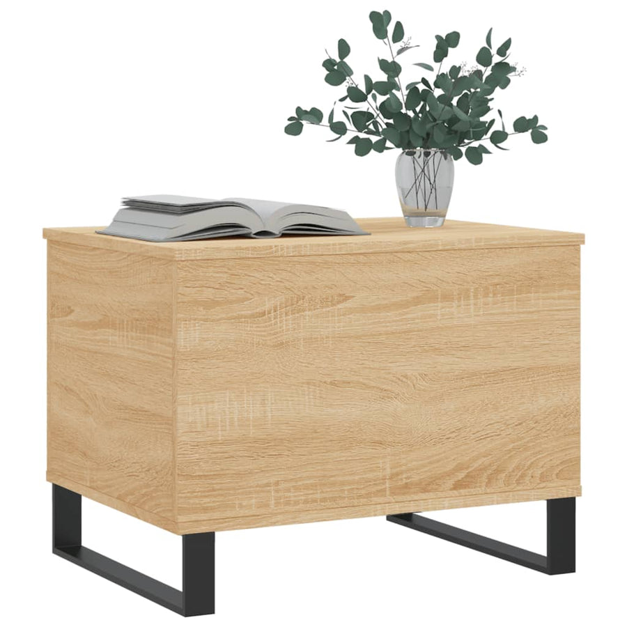 Salontafel 60X44,5X45 Cm Bewerkt Hout Kleurig Sonoma eiken