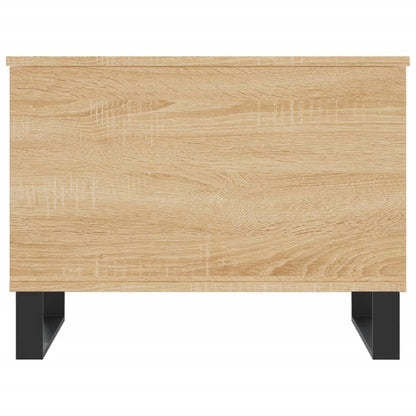 Salontafel 60X44,5X45 Cm Bewerkt Hout Kleurig Sonoma eiken