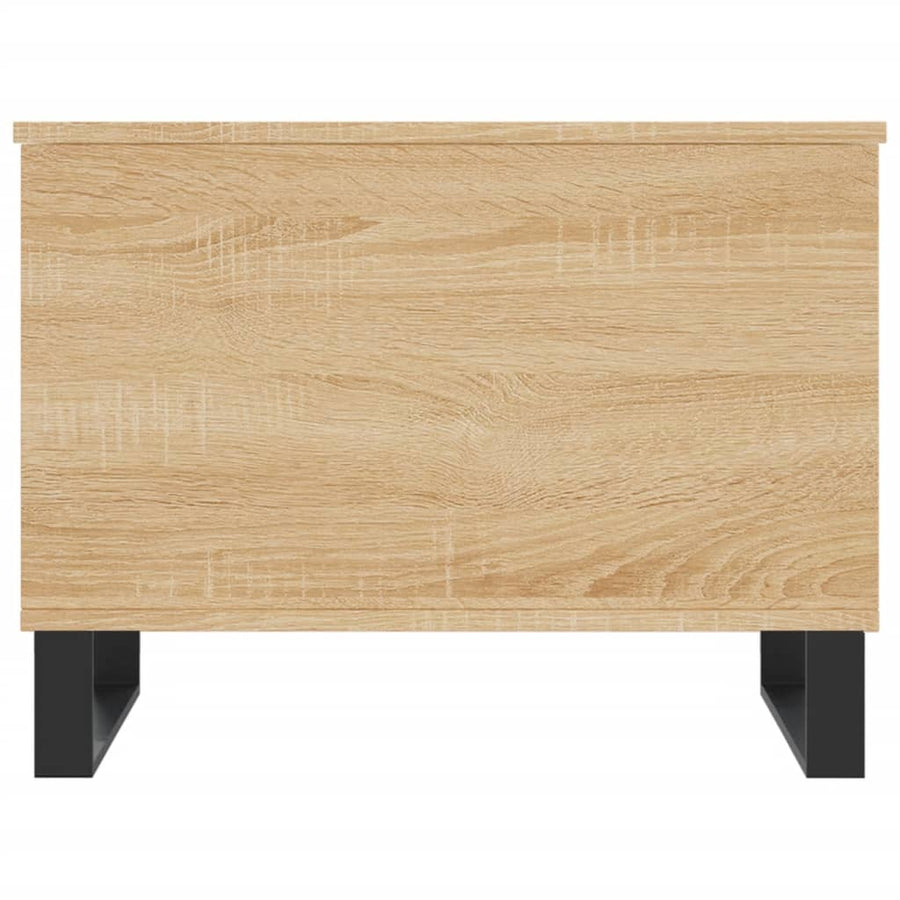Salontafel 60X44,5X45 Cm Bewerkt Hout Kleurig Sonoma eiken