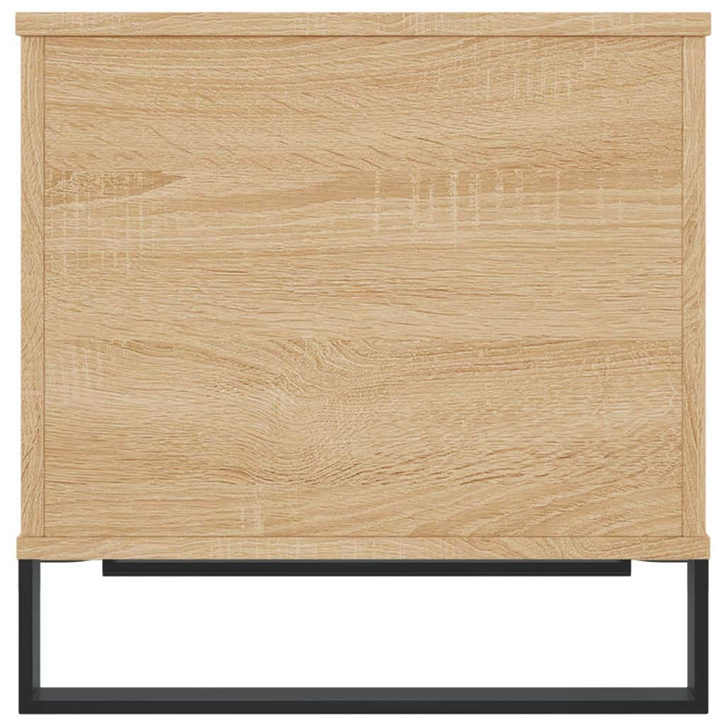 Salontafel 60X44,5X45 Cm Bewerkt Hout Kleurig Sonoma eiken