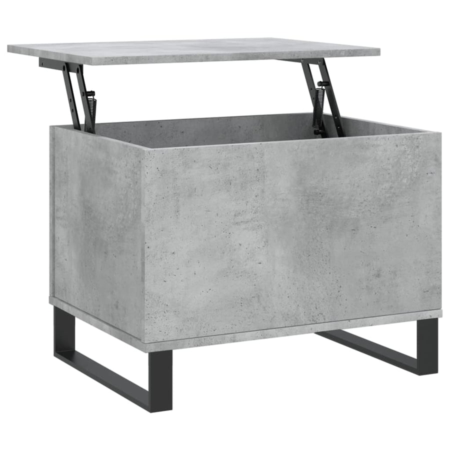 Salontafel 60X44,5X45 Cm Bewerkt Hout Betongrijs