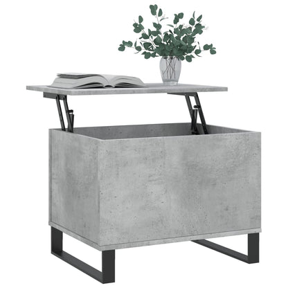 Salontafel 60X44,5X45 Cm Bewerkt Hout Betongrijs