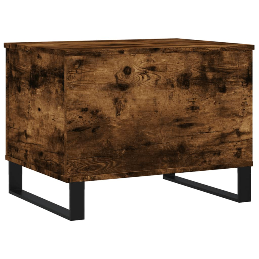 Salontafel 60X44,5X45 Cm Bewerkt Hout Kleurig Gerookt eiken