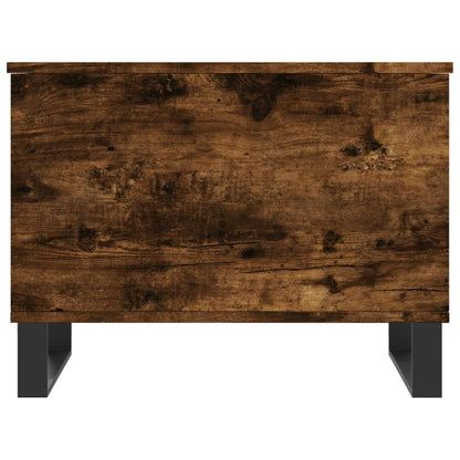 Salontafel 60X44,5X45 Cm Bewerkt Hout Kleurig Gerookt eiken