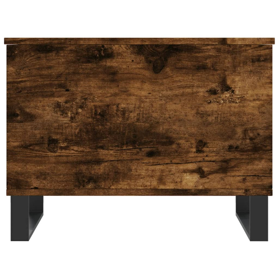 Salontafel 60X44,5X45 Cm Bewerkt Hout Kleurig Gerookt eiken