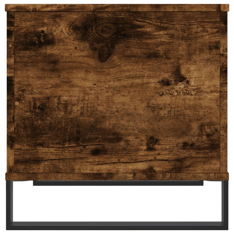Salontafel 60X44,5X45 Cm Bewerkt Hout Kleurig Gerookt eiken