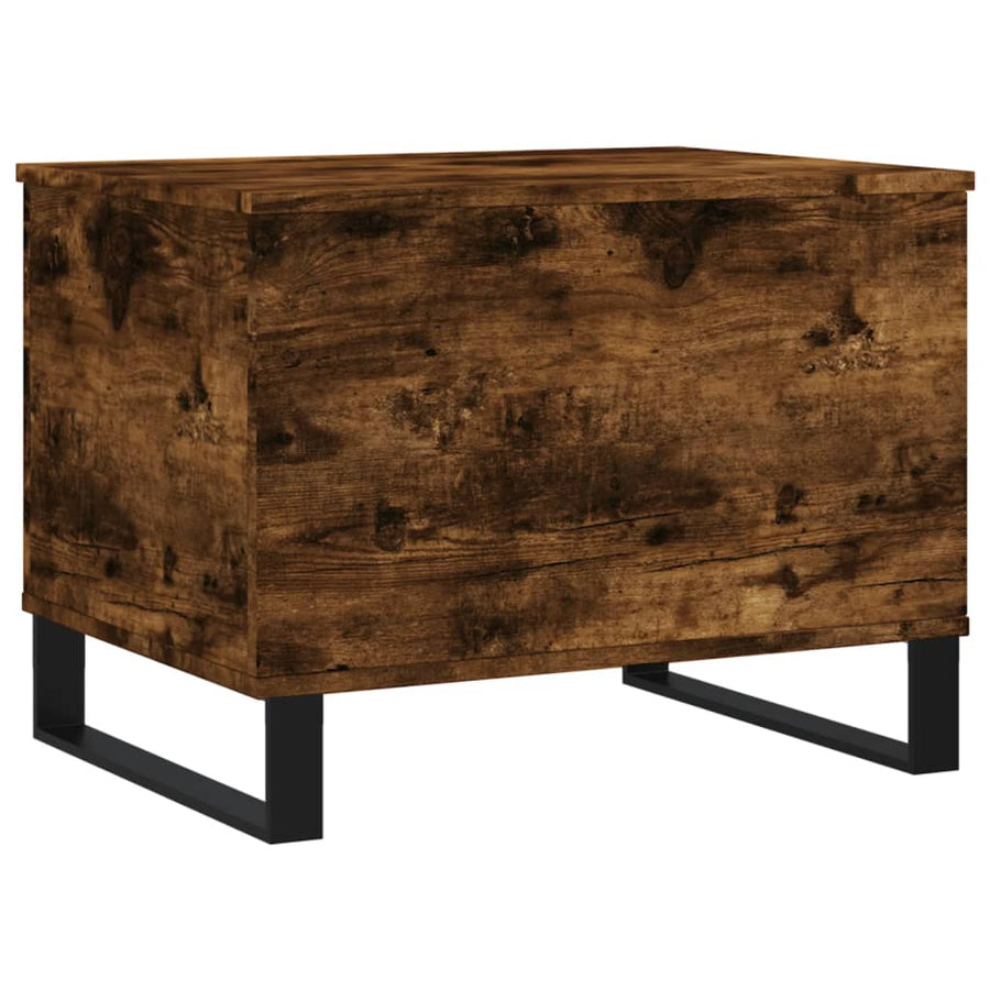 Salontafel 60X44,5X45 Cm Bewerkt Hout Kleurig Gerookt eiken