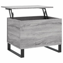 Salontafel 60X44,5X45 Cm Bewerkt Hout Eikenkleurig Grijs sonoma