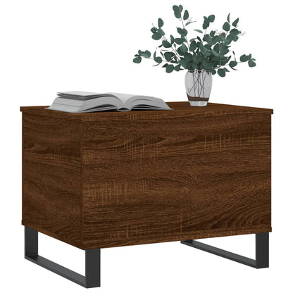 Salontafel 60X44,5X45 Cm Bewerkt Hout Bruin Eikenkleur Bruineiken