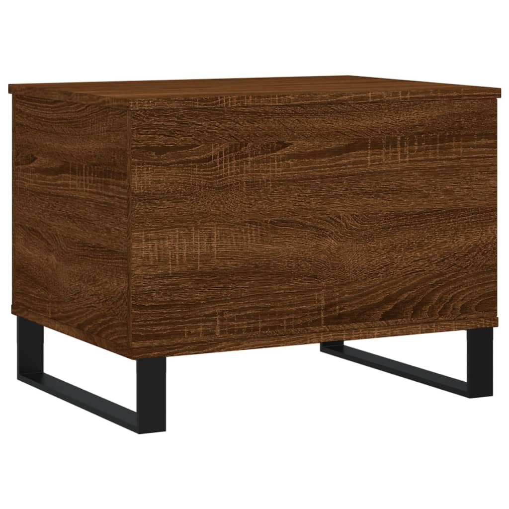 Salontafel 60X44,5X45 Cm Bewerkt Hout Bruin Eikenkleur Bruineiken