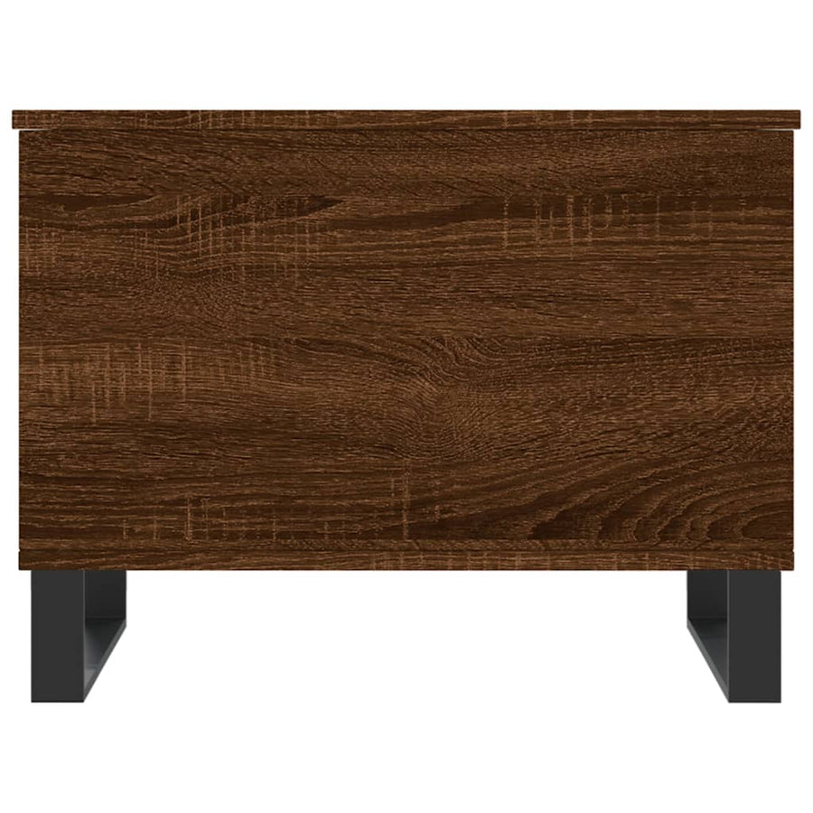 Salontafel 60X44,5X45 Cm Bewerkt Hout Bruin Eikenkleur Bruineiken