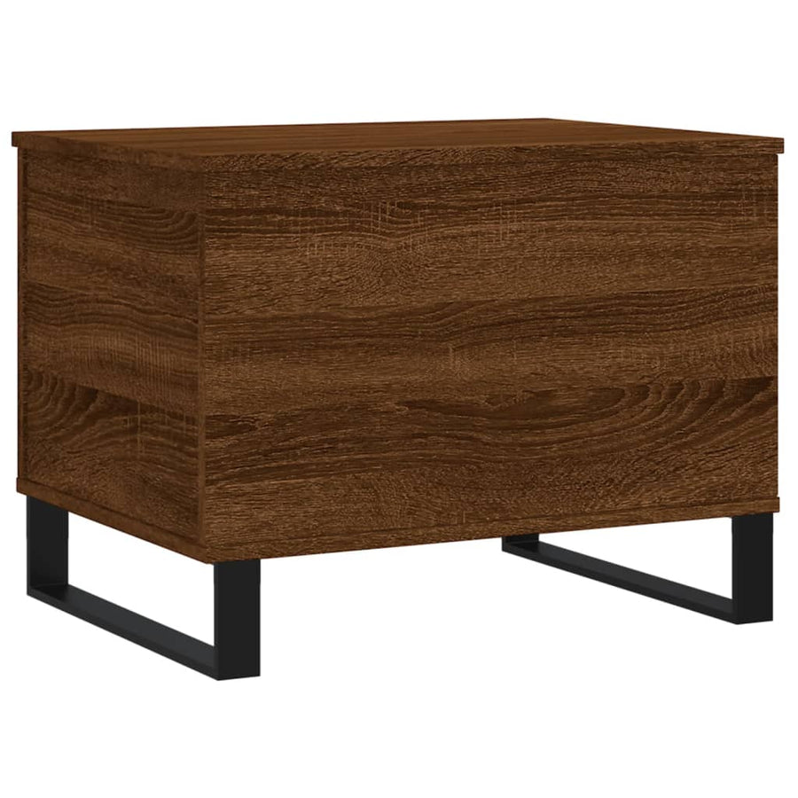 Salontafel 60X44,5X45 Cm Bewerkt Hout Bruin Eikenkleur Bruineiken