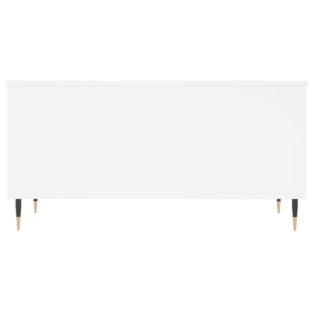 Salontafel 90X44,5X45 Cm Bewerkt Hout Wit