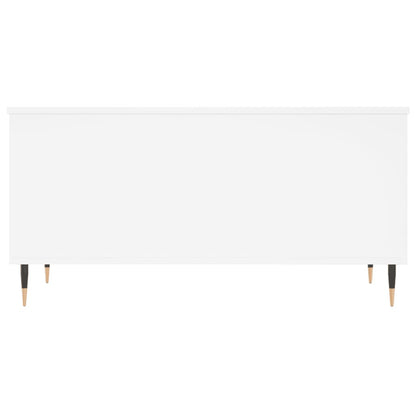 Salontafel 90X44,5X45 Cm Bewerkt Hout Wit