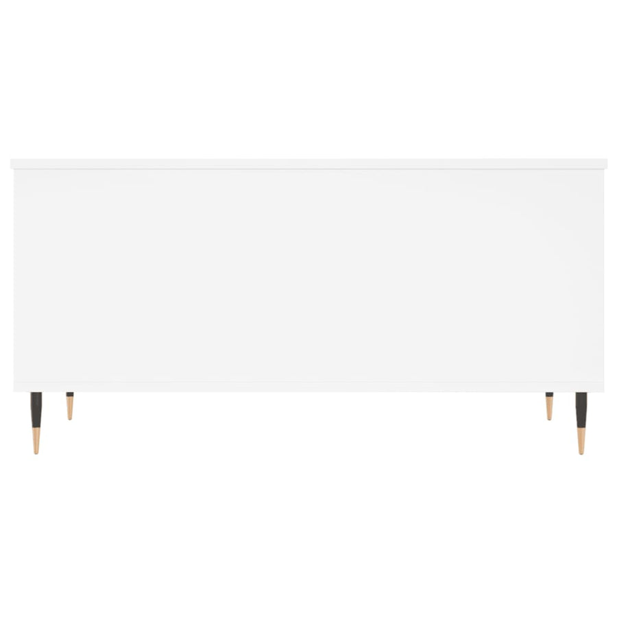 Salontafel 90X44,5X45 Cm Bewerkt Hout Wit