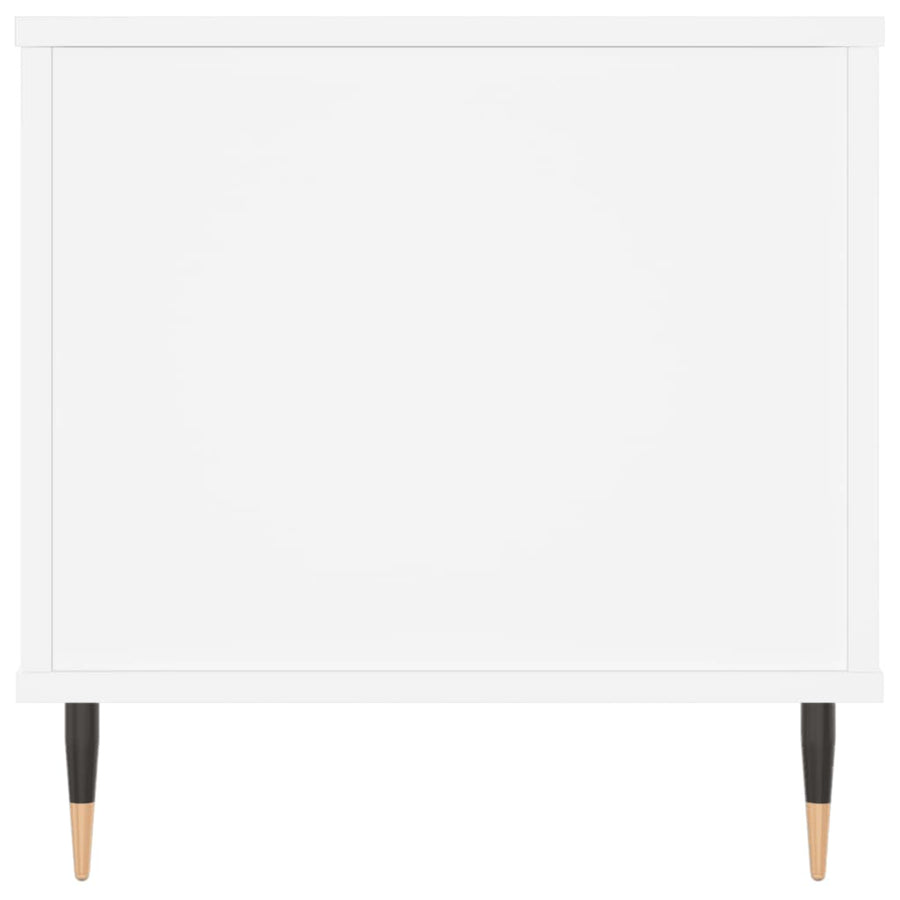 Salontafel 90X44,5X45 Cm Bewerkt Hout Wit