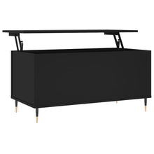 Salontafel 90X44,5X45 Cm Bewerkt Hout Zwart