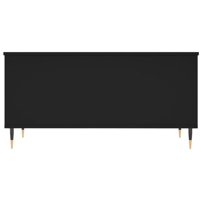 Salontafel 90X44,5X45 Cm Bewerkt Hout Zwart