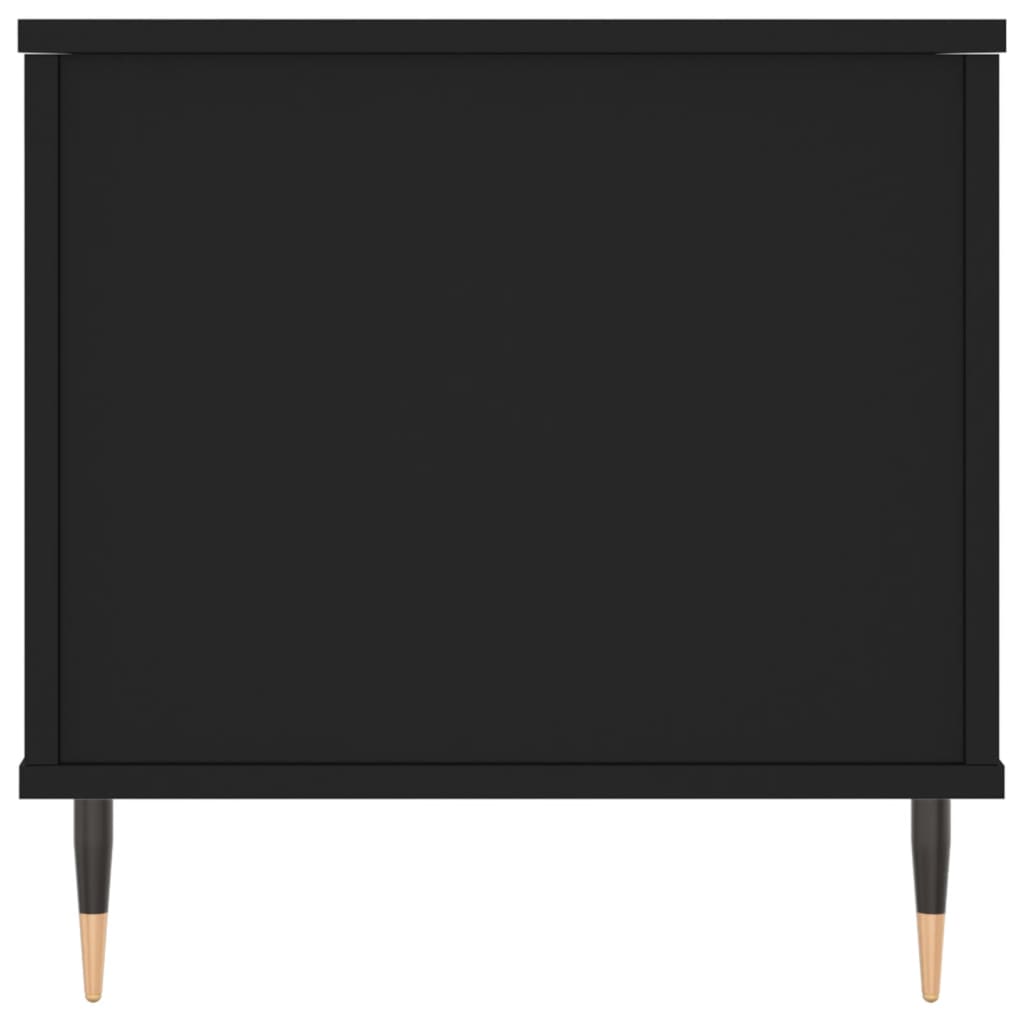 Salontafel 90X44,5X45 Cm Bewerkt Hout Zwart