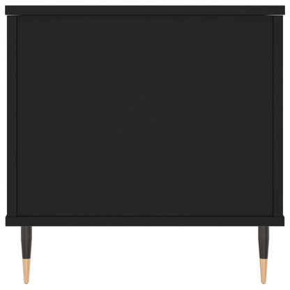 Salontafel 90X44,5X45 Cm Bewerkt Hout Zwart