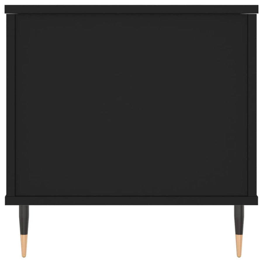 Salontafel 90X44,5X45 Cm Bewerkt Hout Zwart