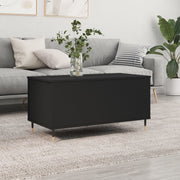 Salontafel 90x44,5x45 cm bewerkt hout zwart