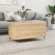 Salontafel 90x44,5x45 cm bewerkt hout sonoma eiken