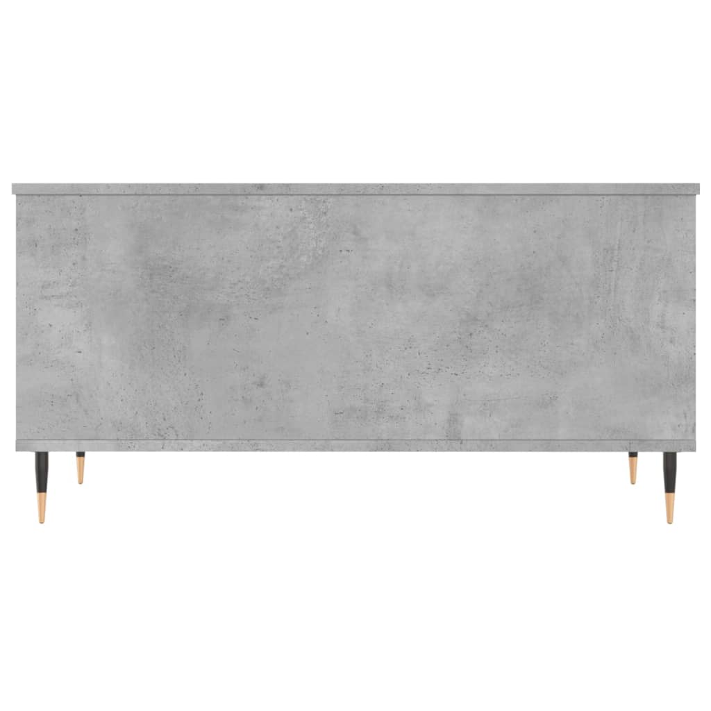 Salontafel 90X44,5X45 Cm Bewerkt Hout Betongrijs