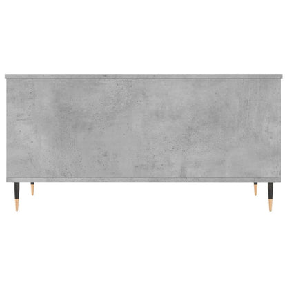 Salontafel 90X44,5X45 Cm Bewerkt Hout Betongrijs